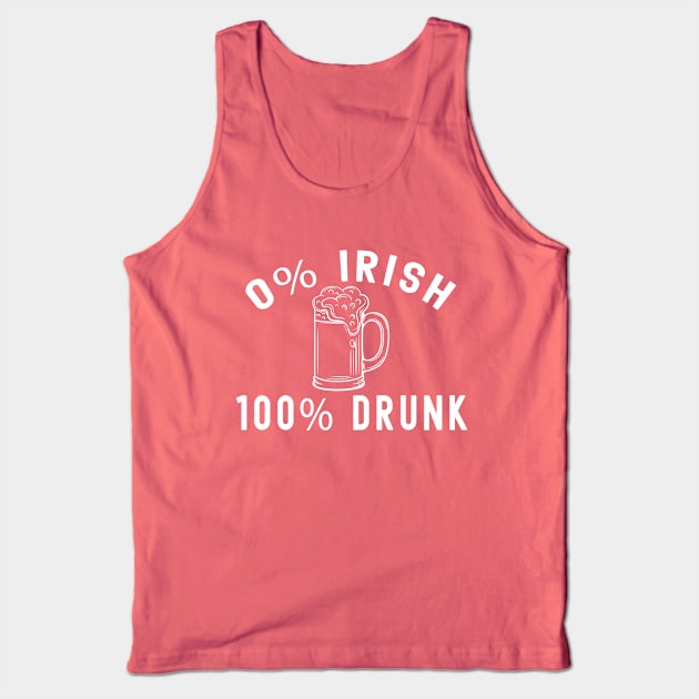 Funny St. Patrick's Day Beer Drinking Quote Tank Top by ExprezzDesigns